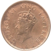 Copper One Quarter Anna of King George VI of 1940.