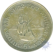 Five Shillings of South Africa of 1952.