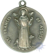 Anonymous Medal of Sterling Silver Medal of St. Francis of Assisi.