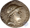 Silver Drachma Coin of Eucratides-I of Indo-Greek.