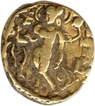 Gold Dinar Coin of Chandragupta II of Chattra type of Gupta Dynasty.