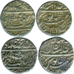 Silver One Rupee Coins of Shah Alam II of Shahjahanabad Dar ul Khilafat Mint.