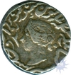 Silver One Rupee Coin of want Singh of  Bharatpur Mint of Bharatpur State.