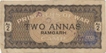 Two Annas of  Prisoners of War World War II of Ramgarh overprinted in Black of Ramgarh.