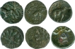 Copper Coins of Satakarni I of Satavahana Dynasty.