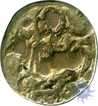 Base Gold Dinar of Sasanka Dynasty.