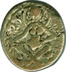 Base Gold Dinar of Sasanka Dynasty.