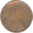 Copper Quarter Anna & Half Pice of Victoria Empress of Dhar State.