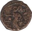 Bronze Quarter Unit AE Didrachm Coin of Tetradrachm of Kanishka I of Kushan Empire.