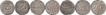 CIS Sutlej, Maler Kotla, Silver Rupee (7), Various mint mark on all coins,About Fine to Extra Fine.
