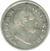 Silver Quarter  Rupee Coin of King William IIII of Calcutta Mint of 1835.