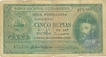 Five Rupees Banknote of Portuguese India of 1945.