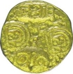 Gold Punch Mark coin of Chalukyas Dynasty