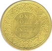 Gold Mohur Coin of Victoria Empress of Calcutta Mint of 1888.