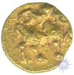 Gold Haga Fanam Coin of Chalukyas Dynasty.