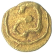 Gold Haga Fanam Coin of Chalukyas Dynasty.