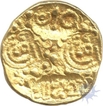 Rare Punch Marked Gold  Coin of Chalukya Dynasty.