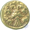 Rare Gold Half Varaha Coin of Achyutaraya of Vijayanagar Empire.