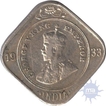 Cupro Nickel Two  Annas Coin  of King George V of Calcutta Mint of 1933.
