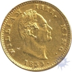 Rare Gold Mohur  Coin of King William IIII of Calcutta Mint of 1835.