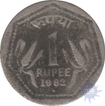 One Rupee Coin of Regular Issue of  Bombay mint of 1982.