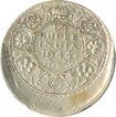 Error Silver Quarter Rupee Coin of King George VI of 1944.