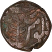 Copper Paisa of Bindraban of Mathura in the name of Shah Alam II. 
