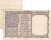 Error One  Rupee Bank Note of  Signed by L. K. Jha  of Republic India of 1963.