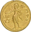 Moon God Type Gold Dinar of Kushan Dynasty of Kanishka I.