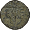Copper paisa of Dhar of Humayun series in the name of shah Alam II.