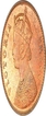 Copper One Quarter Anna of Calcutta Mint of 1901.
