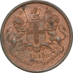 Copper Half Anna of East India Company of 1845