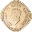 Brass Two Annas of  King George VI of Bombay Mint of 1944.