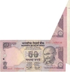 Rare Note of Fifty Rupees of India with error.