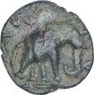 Copper Half Unit Coin of Ujjaini Region of Elephant Type.