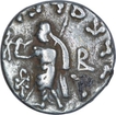 Silver Drachma Coin of Indo Scythians of Azes I of Horseman Type.