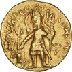 Gold Dinara Coin of Kushan Dynasty of Vasudeva I.