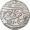 Silver One Rupee Coin of Mahe Indrapur Mint of Bharatpur State.