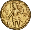 Gold Dinar Coin of Kushan Dynasty of Vasudeva I OESHO Type.
