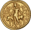 Gold Dinar Coin of Kushan Dynasty of Vasudeva I OESHO Type.