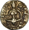 Very Rare Gold Dinar Coin of Gupta Dynasty of Purugupta of Chakra Type.