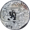 Silver One Rupee Coin of Rafi ud Darjat of Murshidabad Mint.
