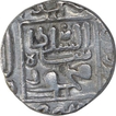 Silver Half Tanka Coin of Nasir Ud Din Mahmud Shah I of Shahr e Mukarram Muhammadabad Mint of Gujarat Sultanate.