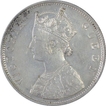 Silver One Rupee Coin of Victoria Queen of 1862.