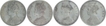 Silver One Rupee Coin of Victoria Queen of 1862.