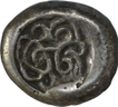 Extremely Rare Punch Marked Silver Two and Half Shana Coin of Matsya Janapada.