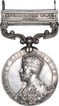 Silver General Service Medal of King George V of British India.
