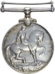 Silver War Medal of King George V of British India of 1918.