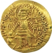 Very Rare Gold Dinar Coin of Vasudeva I of Kushan Dynsty of Oesho Type.
