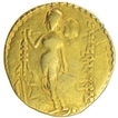 Exceedingly Rare Gold Dinar Coin of Samudragupta of Gupta Dynasty of Haymedha Type.